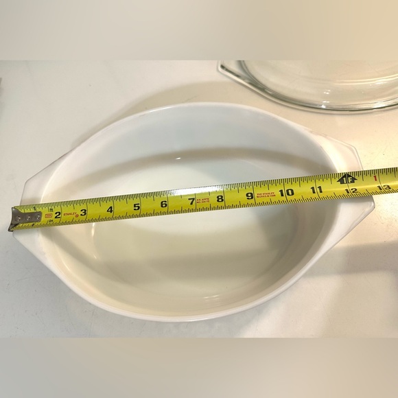 Vtg PYREX #045 Beige Bramble Casserole Dish W/Lid Gold Scroll 2.5 Quart Ovenware - Picture 12 of 15